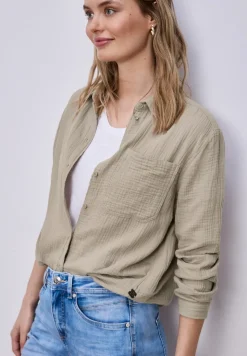 Mousseline overhemd blouse