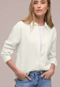 Mousseline overhemd blouse