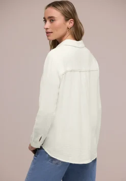 Mousseline overhemd blouse