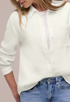 Mousseline overhemd blouse