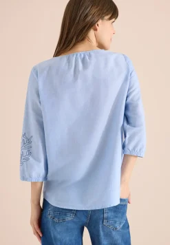 3/4 mouw blouse met borduursel