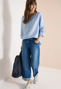 3/4 mouw blouse met borduursel