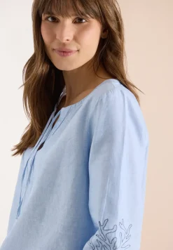 3/4 mouw blouse met borduursel