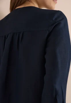 3/4 mouw blouse van linnenmix
