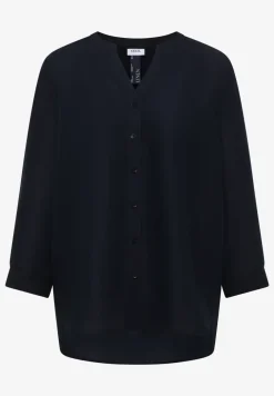 3/4 mouw blouse van linnenmix