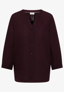 3/4 mouw blouse van linnenmix