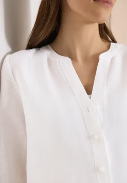 3/4 mouw blouse van linnenmix