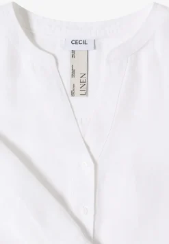 3/4 mouw blouse van linnenmix