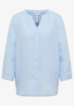 3/4 mouw blouse van linnenmix