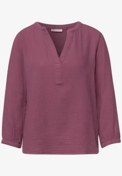 3/4-mouwen blouse in mousseline kwaliteit