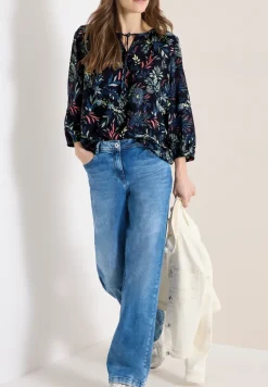 3/4-mouwen blouse met bloemenpatroon