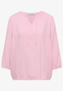 3/4-mouwen blouse met gespleten hals