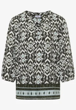 3/4-mouwen blouse met grafisch patroon
