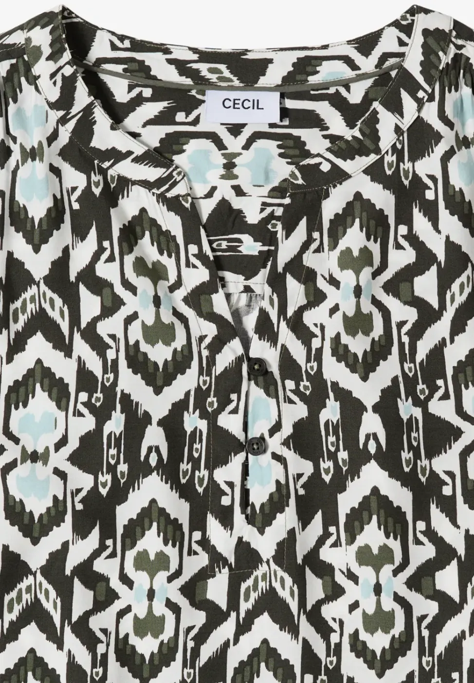 3/4-mouwen blouse met grafisch patroon