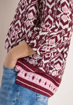 3/4-mouwen blouse met grafisch patroon