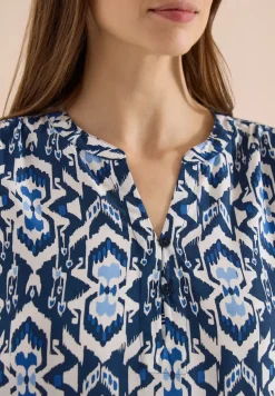 3/4-mouwen blouse met grafisch patroon