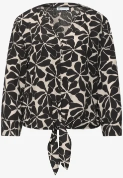3/4-mouwen blouse met knoopdetail