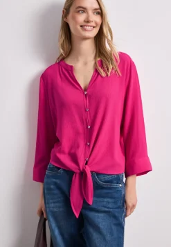 3/4-mouwen blouse met knoopdetail