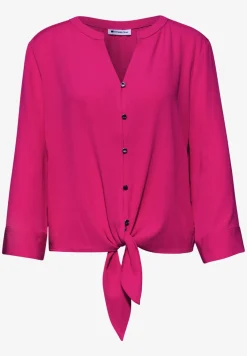 3/4-mouwen blouse met knoopdetail