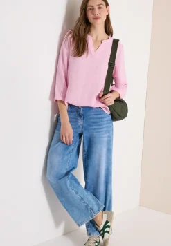 3/4-mouwen blouse van mousseline