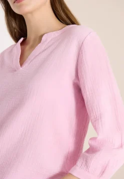 3/4-mouwen blouse van mousseline