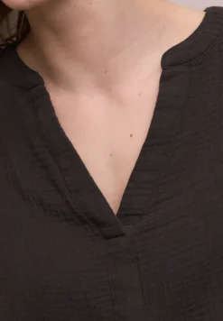 3/4-mouwen blouse in mousseline kwaliteit