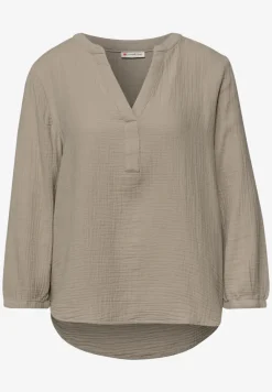 3/4-mouwen blouse in mousseline kwaliteit