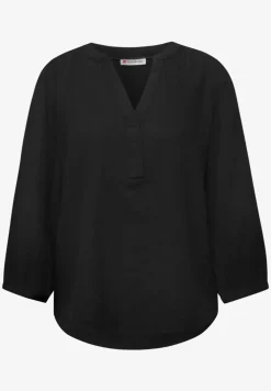 3/4-mouwen blouse in mousseline kwaliteit