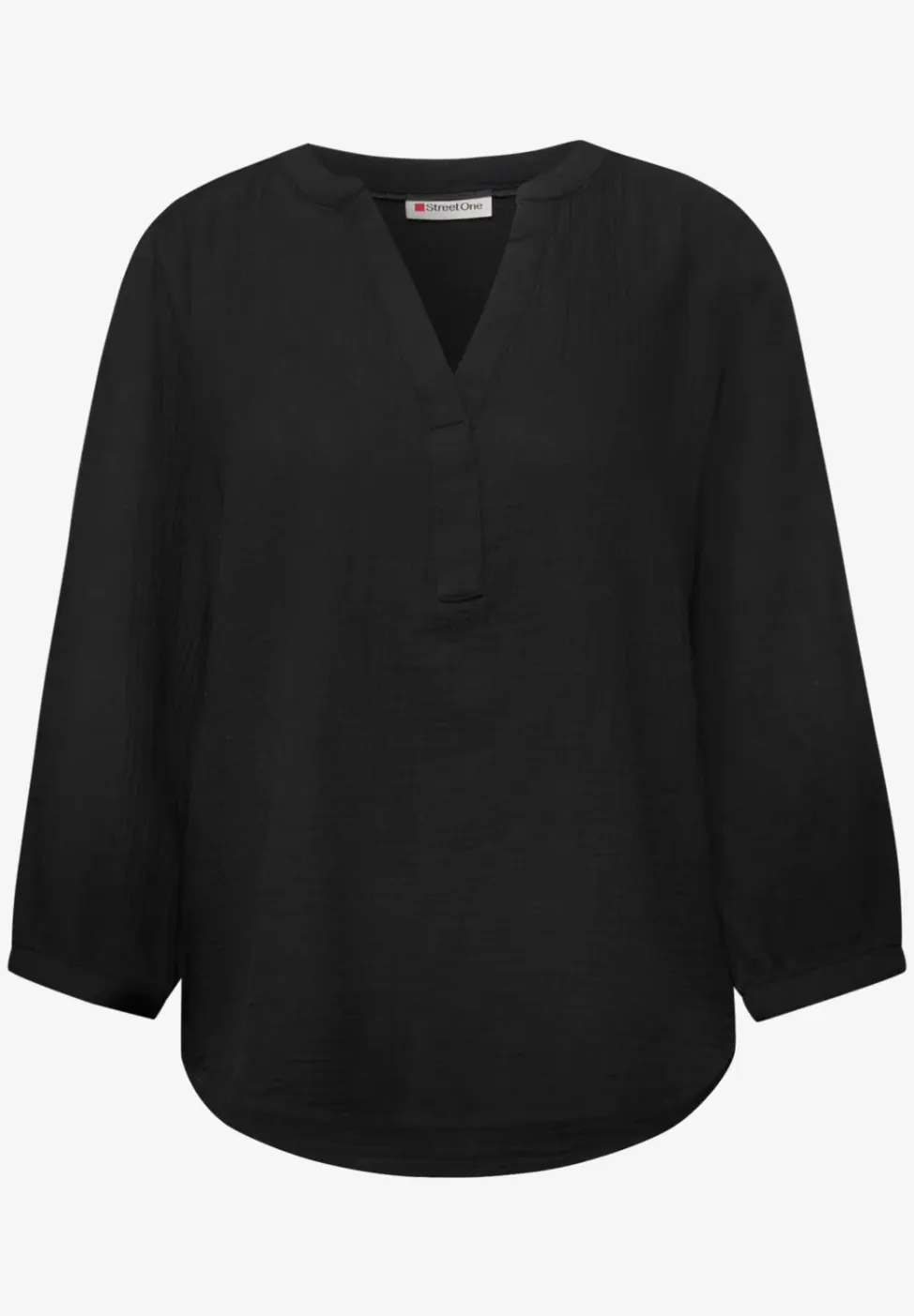 3/4-mouwen blouse in mousseline kwaliteit