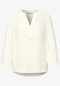 3/4-mouwen blouse in mousseline kwaliteit