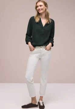 3/4-mouwen blouse in mousseline kwaliteit