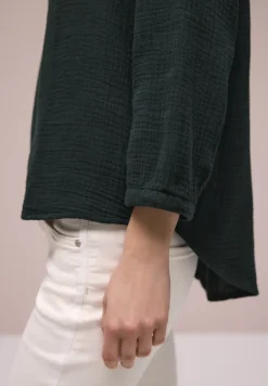 3/4-mouwen blouse in mousseline kwaliteit