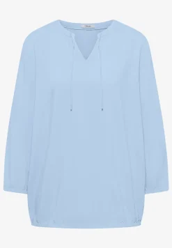 3/4-mouwen blouse met gespleten hals