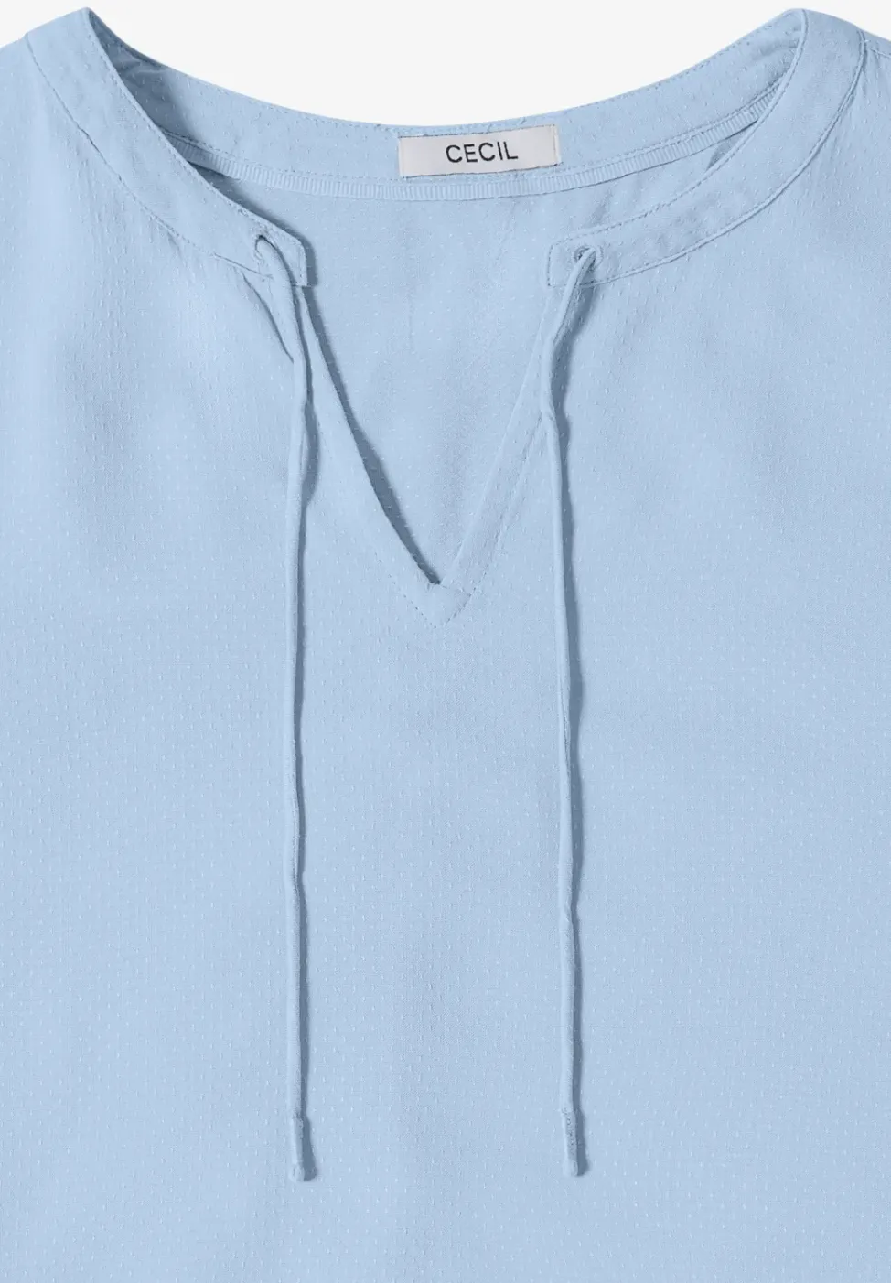 3/4-mouwen blouse met gespleten hals