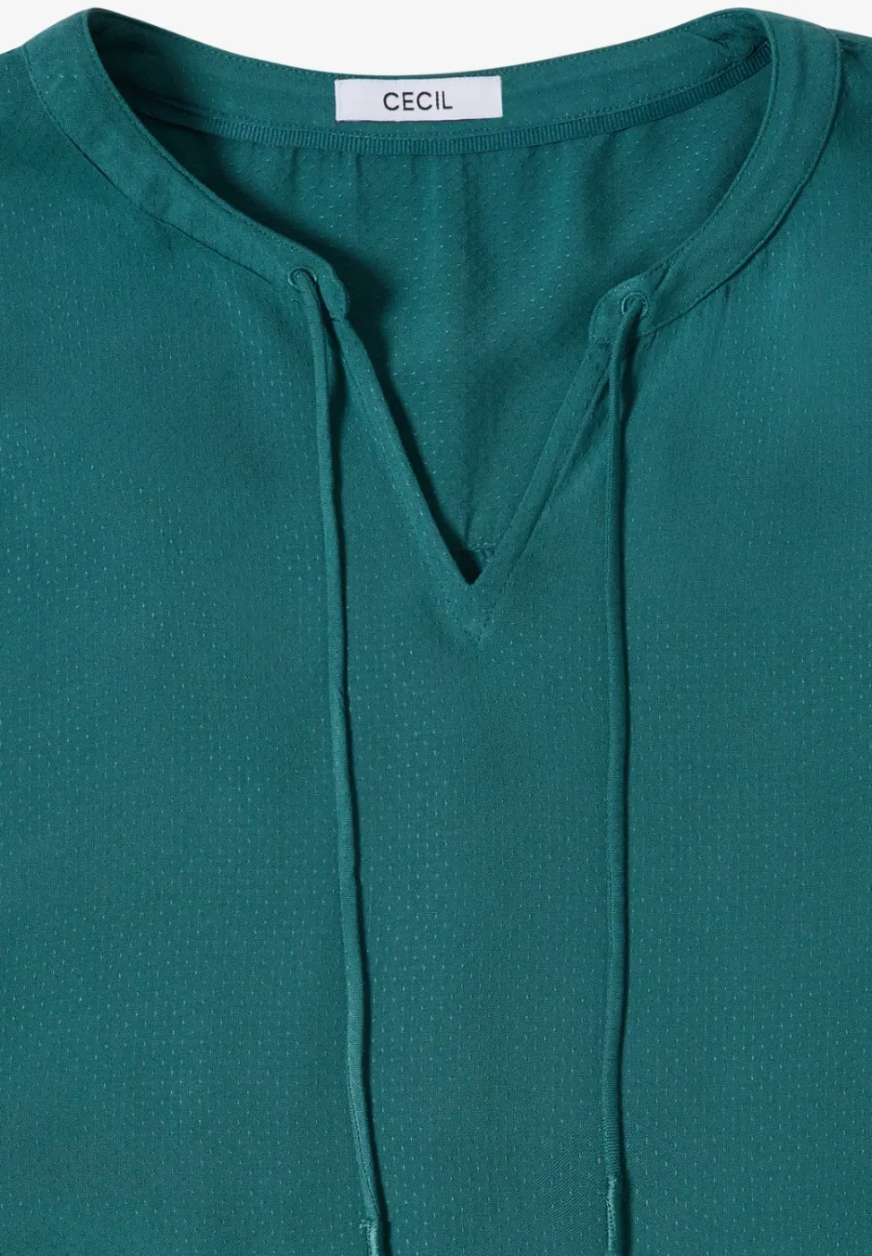 3/4-mouwen blouse met gespleten hals