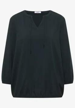 3/4-mouwen blouse met gespleten hals