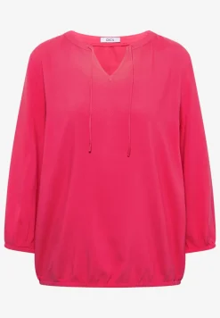 3/4-mouwen blouse met gespleten hals