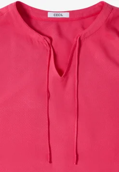 3/4-mouwen blouse met gespleten hals