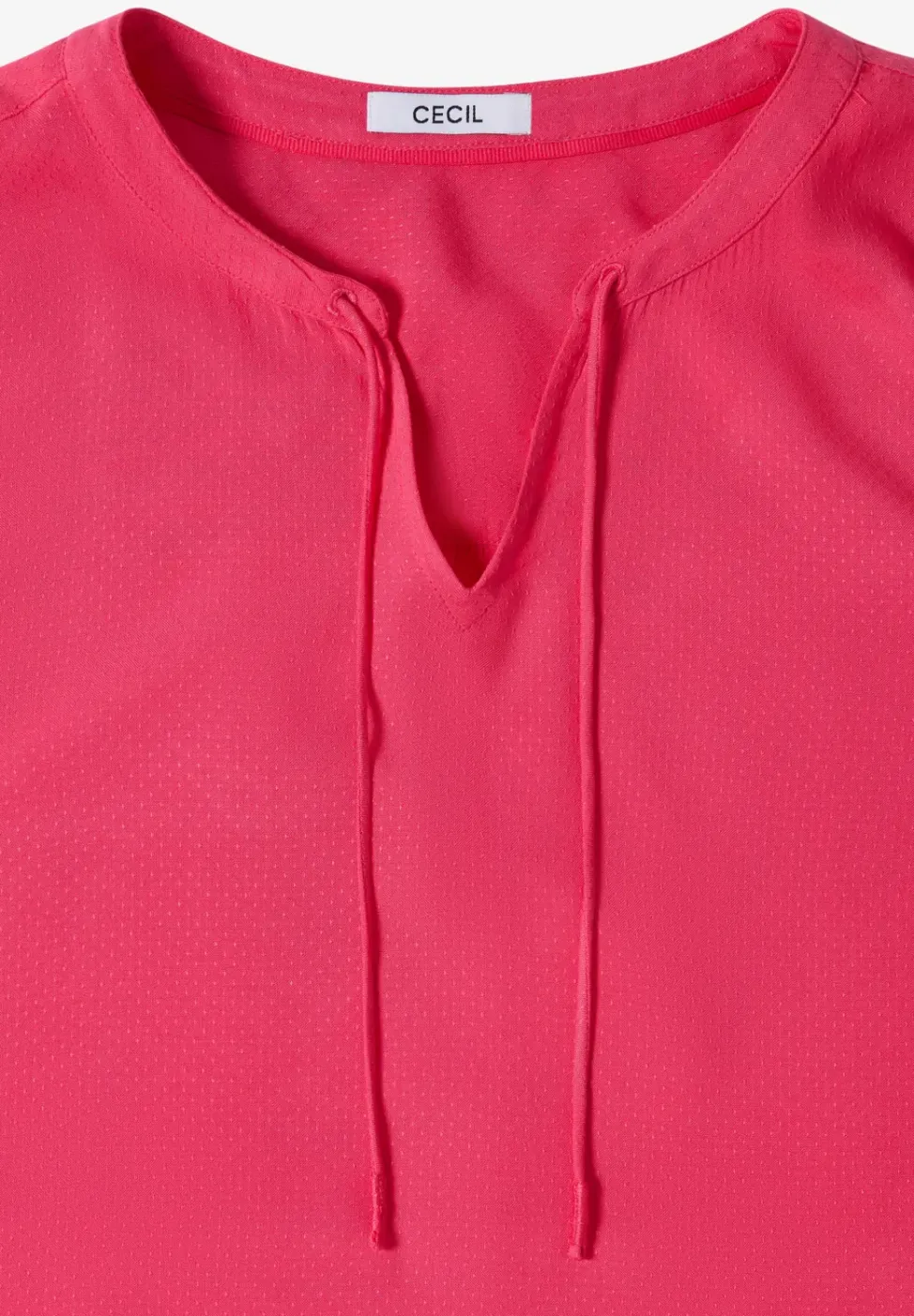 3/4-mouwen blouse met gespleten hals