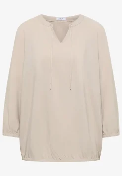 3/4-mouwen blouse met gespleten hals