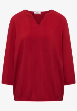3/4-mouwen blouse met gespleten hals