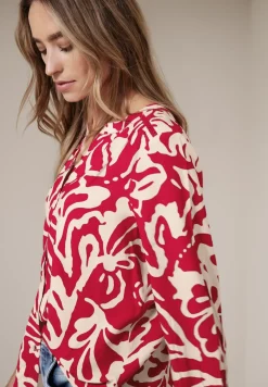 3/4-mouwen blouse met getapete details