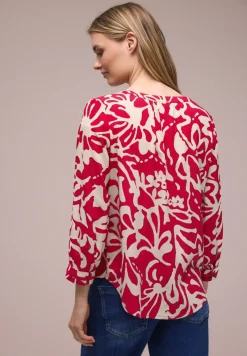 3/4-mouwen blouse met getapete details