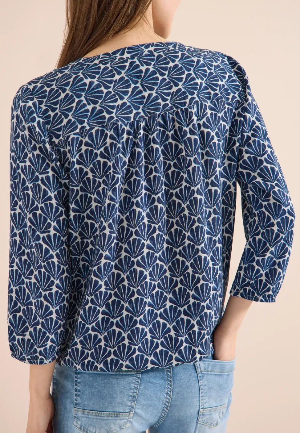 3/4-mouwen blouse met glitterdetails
