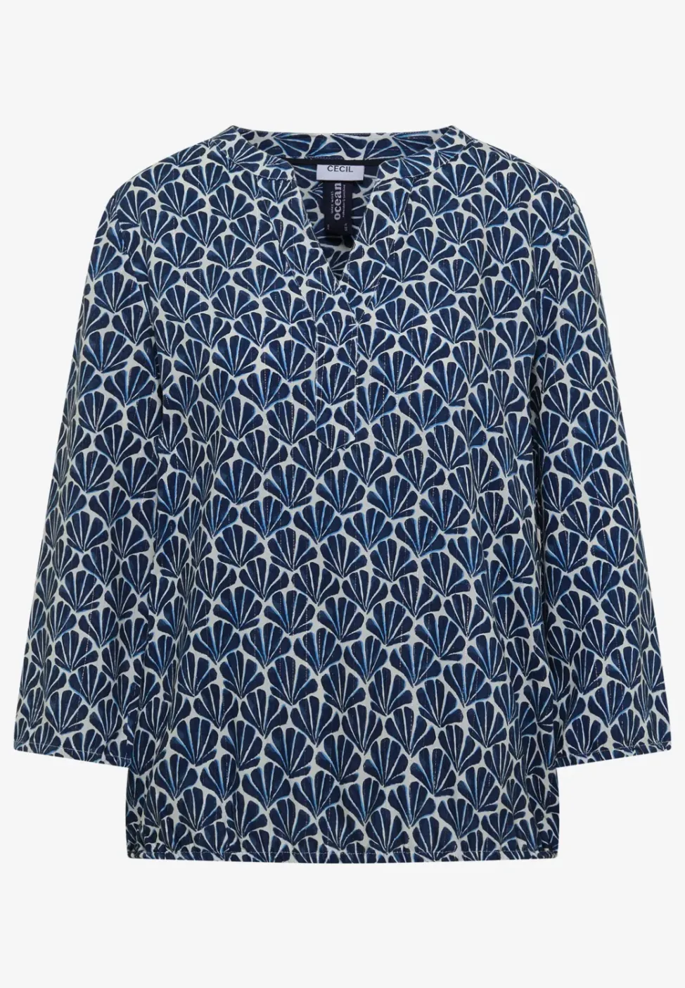 3/4-mouwen blouse met glitterdetails