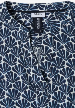 3/4-mouwen blouse met glitterdetails