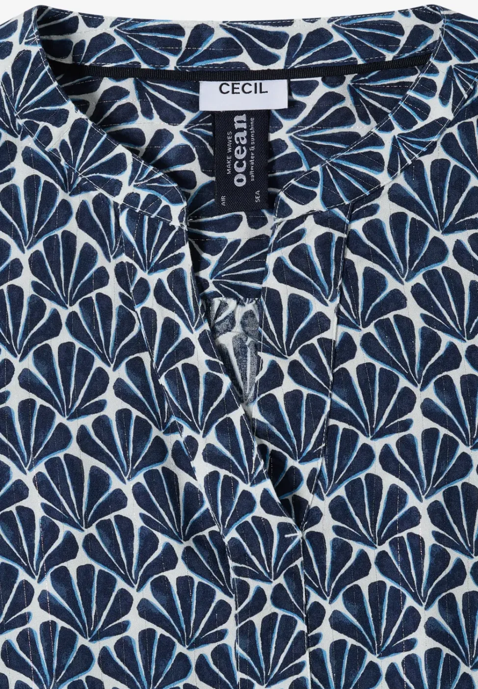 3/4-mouwen blouse met glitterdetails