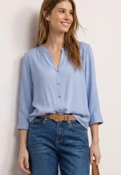 3/4-mouwen blouse met knoopdetail