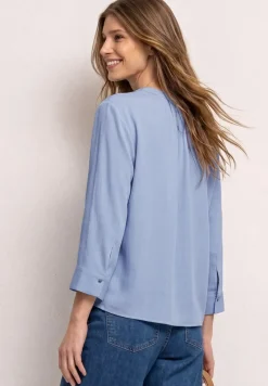 3/4-mouwen blouse met knoopdetail