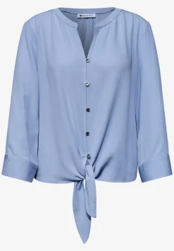 3/4-mouwen blouse met knoopdetail